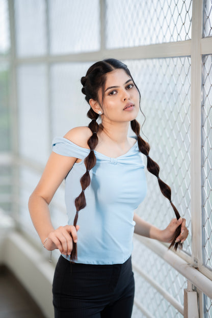 Off shoulder Bow Top